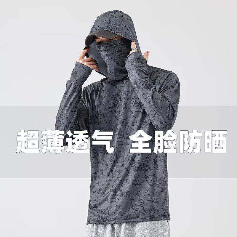 户外钓鱼服防晒服男款夏季透气