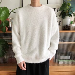 东莞大朗毛织海马毛衣男冬季加厚cleanfit圆领针织衫oversize外套