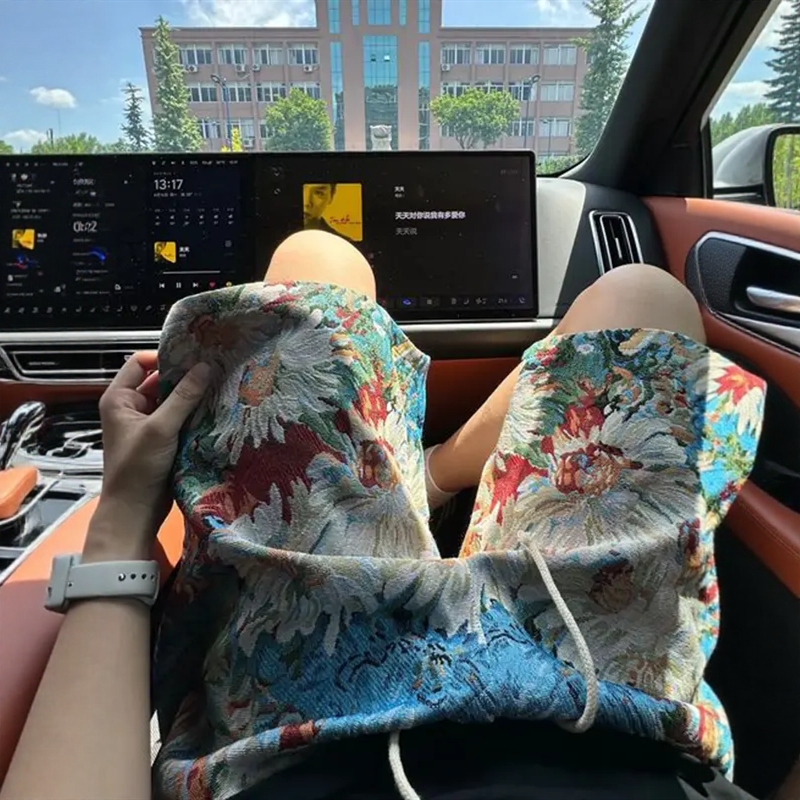 彩绘油画风短裤男款夏季潮牌美式复古五分裤夏威夷沙滩休闲中裤子