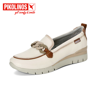 皇冠老店正品Pikolinos派高雁秋季牛皮休闲乐福鞋PL236709