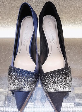 正品Roberta诺贝达女鞋 2023春款单鞋 高跟鞋水钻 RS237501