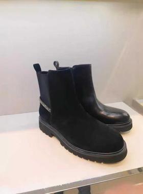 皇冠专柜正品Roberta诺贝达女鞋RA18026冬款烟筒靴厚底短靴女裸靴