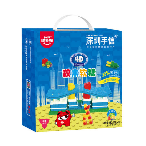 阿麦斯积木果汁软糖432g(72g*6)