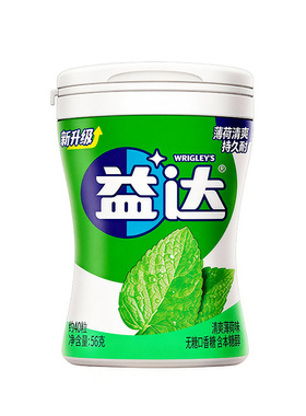 益达清爽薄荷味/阳光香橙味口香糖56g