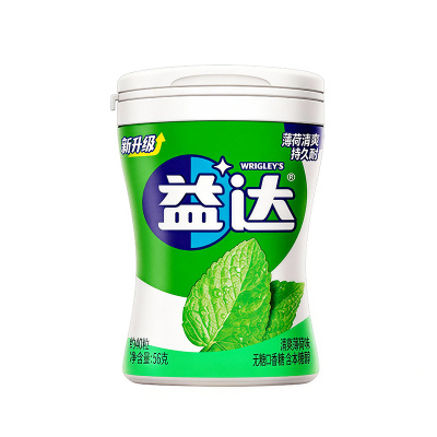 益达清爽薄荷味/阳光香橙味口香糖56g