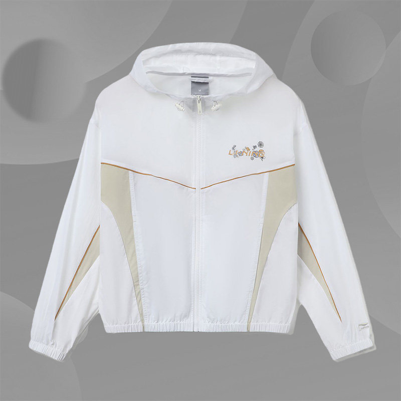 李宁风衣女士 新运动潮流开衫长袖连帽宽松秋季运动服AFDR324