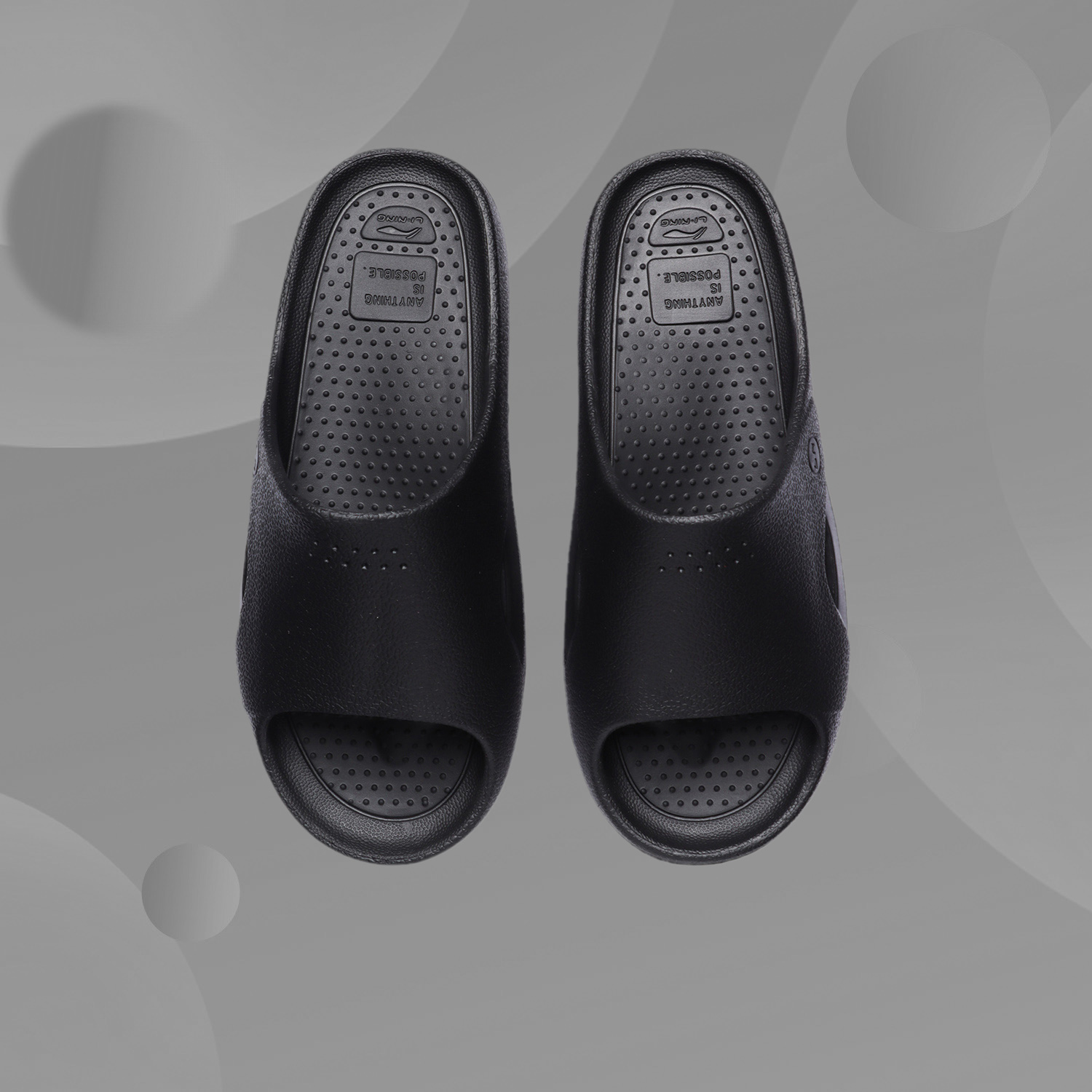 李宁正品潮流休闲时尚运动跑步 LN Roxy男子潮流拖鞋AGAR007