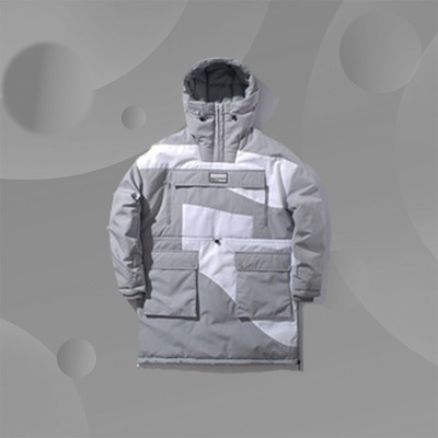 李宁运动棉服男秋冬季新款运动时尚连帽拼色上衣AFMP029