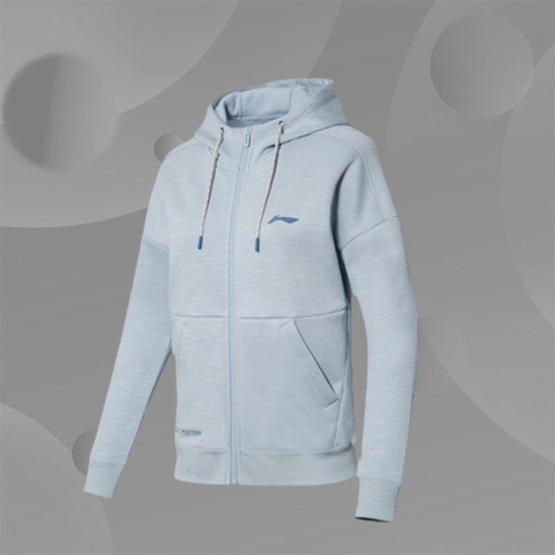 李宁外套女冬新款健身连帽