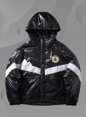 新品中国李宁潮流休闲时尚系列女子保暖宽松短棉服AJMP548