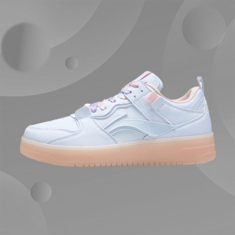 李宁年新品迷层pro女子小白鞋减震回弹经典运动休闲鞋AGCR314