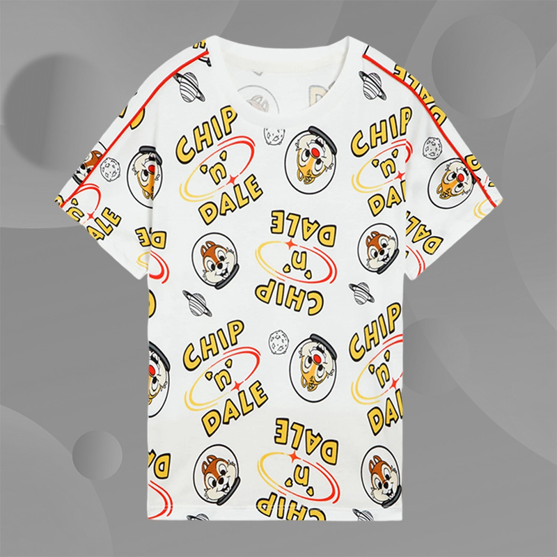 Lining/李宁正品X奇奇蒂蒂系列女小童宽松短袖T恤YHSS280