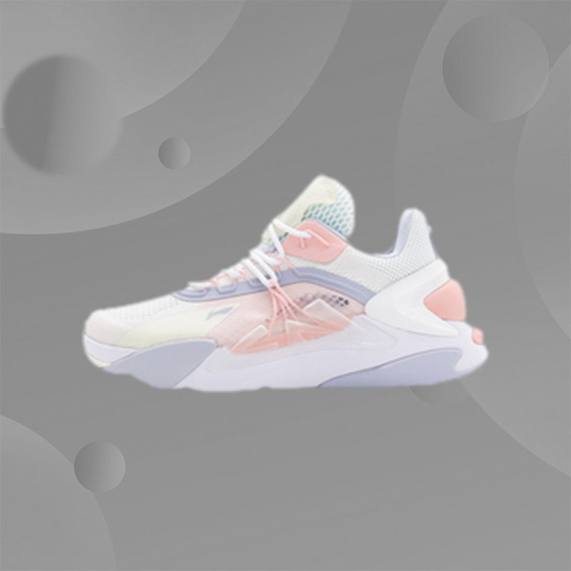 李宁休闲鞋女子运动生活系列春秋薪火回弹低帮运动鞋aglq058