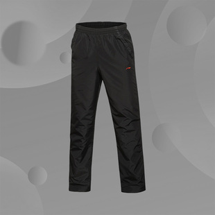 李宁正品 AKML025 男子运动生活保暖厚里直筒专业休闲运动长裤