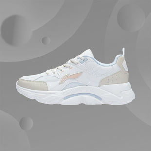 女子透气防滑低帮运动跑步鞋 Lining 新款 秋季 ARSR054 李宁正品