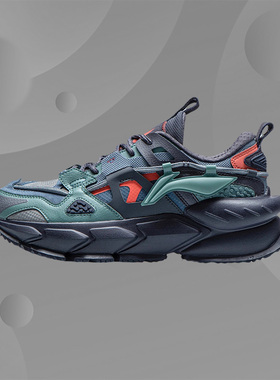 李宁跑步鞋男鞋秋季新款夸父系列老爹鞋运动休闲鞋子ARLR009