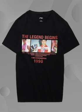 李宁短袖T恤走秀同款Li'sPhotoTee运动休闲T恤AHSN867