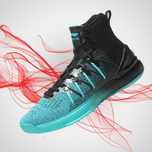 李宁正品男子篮球鞋20冬秋季幽灵一体织音速高帮战靴驭帅