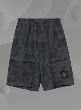 李宁CF短卫裤男士运动时尚系列宽松男装夏季针织运动裤AKSR739