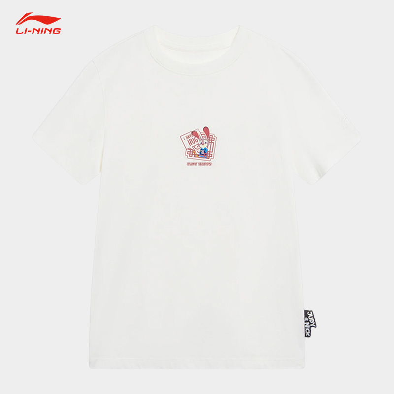 Lining/李宁正品疯狂动物城联名系列女子短袖T恤AHST278