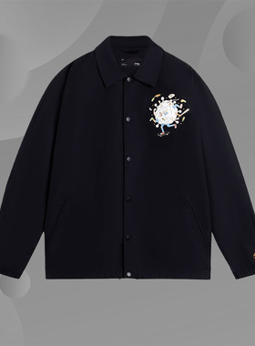 正品李宁X Phil Hackett联名系列男子运动休闲时尚夹克AFDRA45