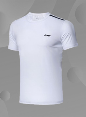 李宁短袖T恤男夏新款全天候训练系列透气速干凉爽上衣ATSP091