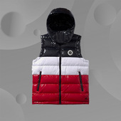 李宁运动马甲男子冬季 韦德系列舒适连帽保暖羽绒外套AMRP013 新款