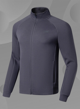 Lining/李宁正品健身系列男子时尚运动休闲立领开衫外套AWDT115