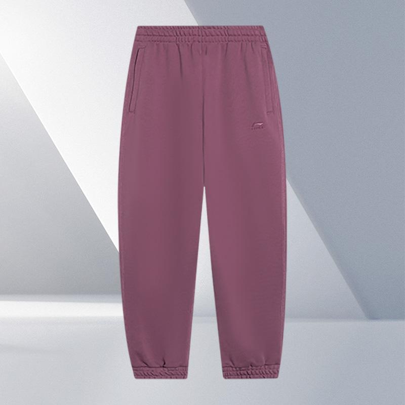 Lining/李宁正品中国色系列男子时尚百搭宽松束脚运动长裤AKLT065