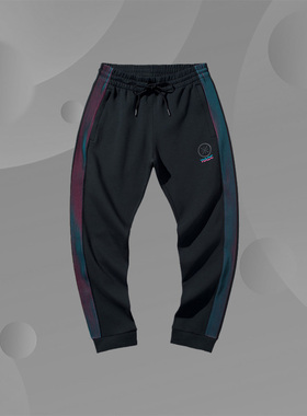 李宁男子春秋新款韦德系列休闲针织收口舒适运动长卫裤AKLQ203