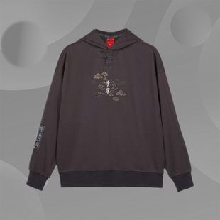 中国李宁故宫联名宝蕴楼卫衣男女款 套头连帽卫衣外套AWDQA67 时尚