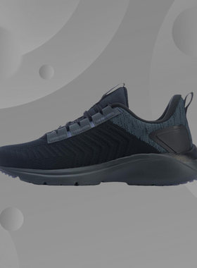 李宁男子低帮跑步鞋一体织