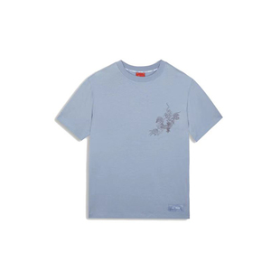 中国李宁X故宫·宝蕴楼联名短袖 T恤国潮刺绣含棉运动上衣AHSQ669