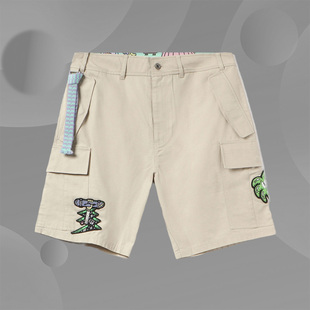 AKSR733 李宁滑板闪浪联名男女同款 夏季 新款 运动休闲宽松短裤