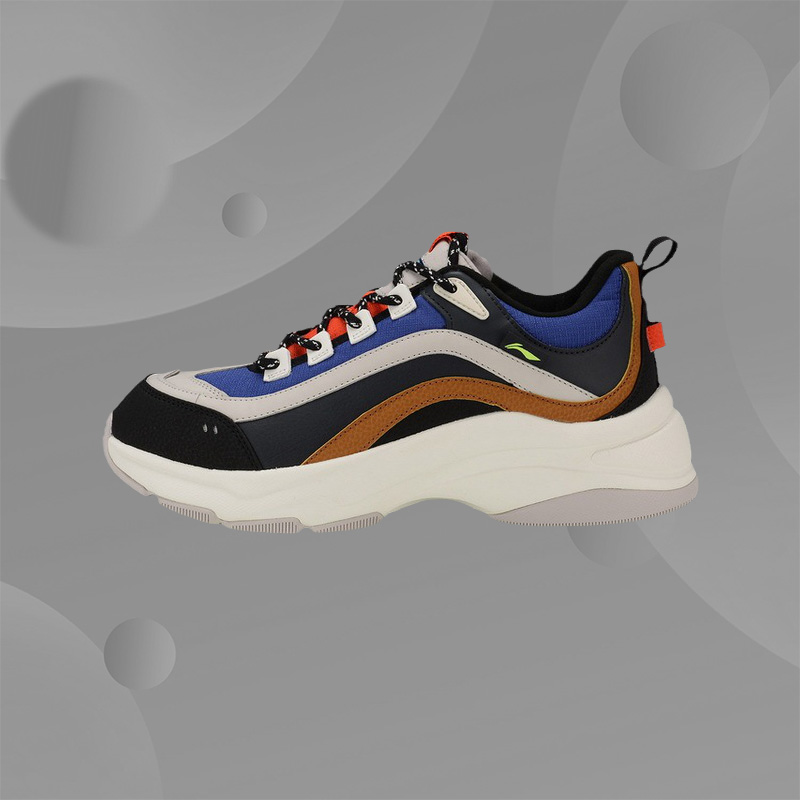 李宁休闲鞋运动时尚系列男子冬季新款舒适透气经典休闲鞋AGCP245