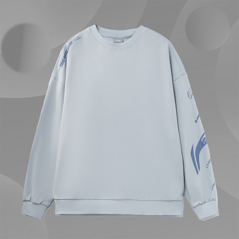 李宁卫衣男士女士秋季新款休闲情侣装宽松运动长袖服AWDRD38