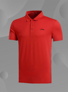 李宁男女团购短袖衫运动T恤高考师生励志加油大红色衫APLL201