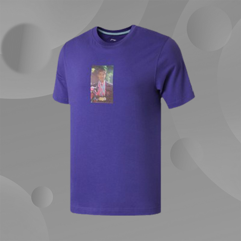 Lining/李宁正品走秀男子运动休闲T恤短袖 AHSN857