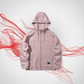 AWDP368 拉链字母卫衣衫 李宁正品 秋女保暖棉涤连帽开衫