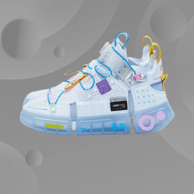 中国李宁悟道2 FUturistic 男女新款潮流黑色休闲运动鞋 AGWR022