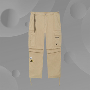 李宁正品春季新款男子滑板直筒百搭透气休闲舒适运动长裤AKXS153