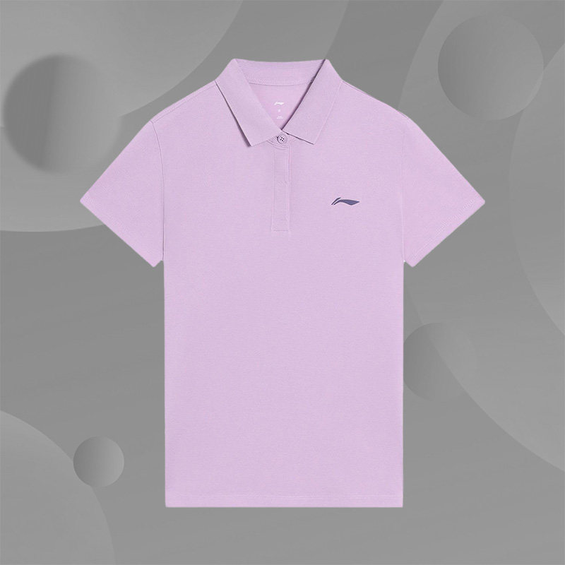 李宁正品夏季休闲百搭舒适透气女子款POLO衫APLS174