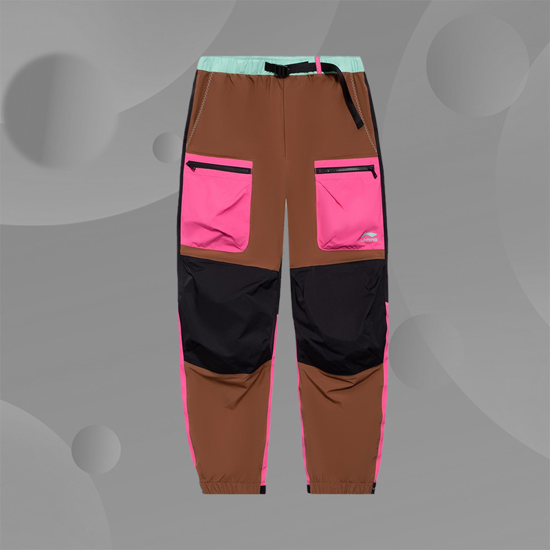 李宁男子春季休闲宽松运动长裤