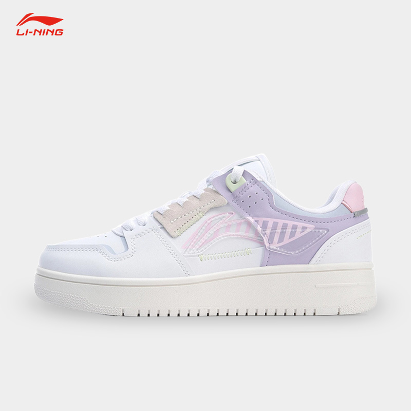 Lining/李宁正品天迹女子潮流复古百搭低帮经典休闲运动鞋AGCP362