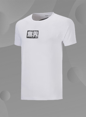 李宁T恤训练系列男子透气凉爽吸湿排汗舒适运动短袖T恤ATSP205