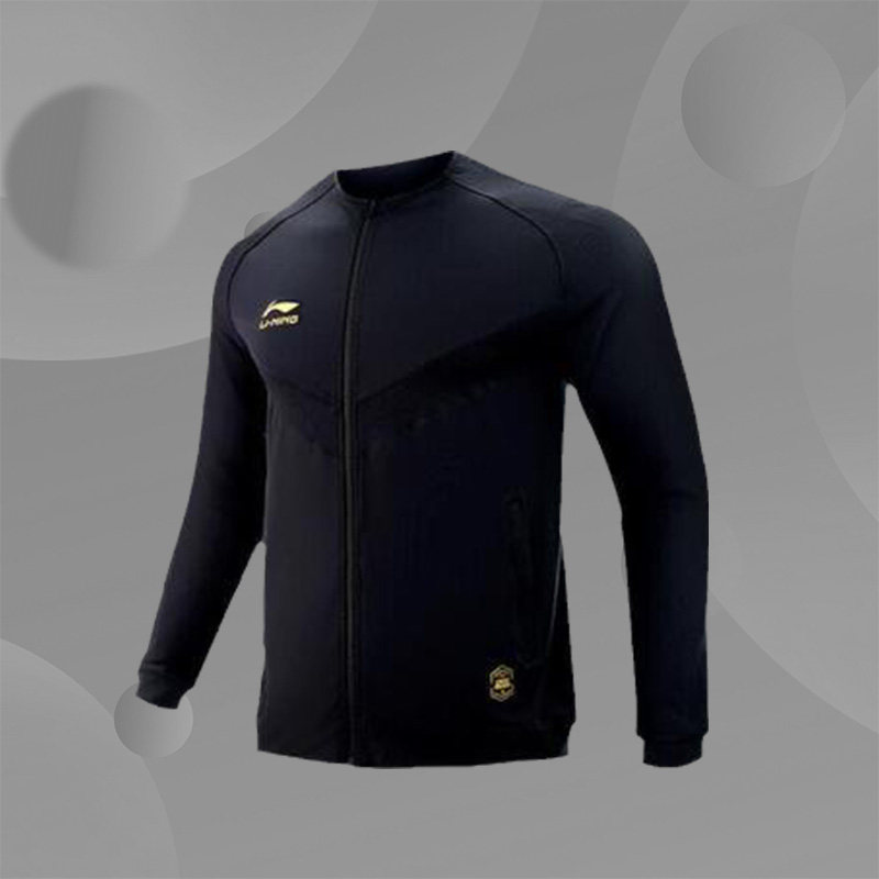 李宁新款足球运动开衫外套立领训练比赛热身服男子AWDR485