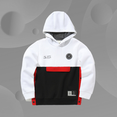 李宁连帽卫衣童装新款套头春秋