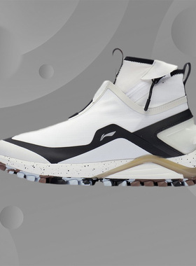 李宁新款悟行系列秀款男子反光稳定减震高帮野外跑鞋ARDR017