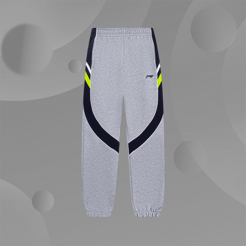 Lining/李宁正品男大童篮球系列束脚宽松休闲运动针织卫裤YKLS361