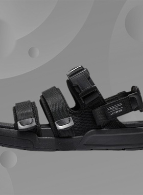 李宁正品男鞋夏季款魔术贴沙滩鞋舒适轻便休闲 凉鞋AGUS003-1